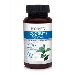 Biovea Pygeum 100 mg 60 Capsule, prostata barbati Beneficii Pygeum: reducerea edemului prostatei, reduce colesterolul, ajută la 