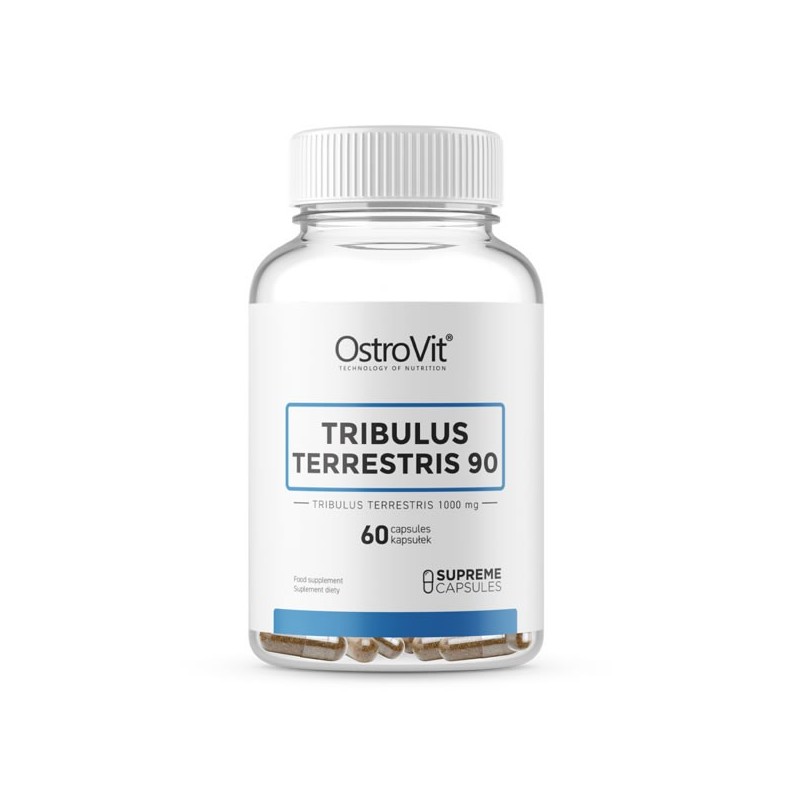 Tribulus Terrestris 90% Saponine 1000 mg 60 Capsule, OstroVit Tribulus Terrestris beneficii: creste in mod natural nivelul de te