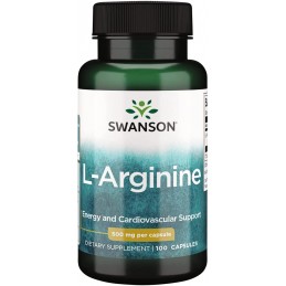 Swanson L-Arginine, 500 mg, 100 Capsule (l-arginina pentru potenta si erectie) Beneficii L-arginine: imbunatatirea fluxului sang